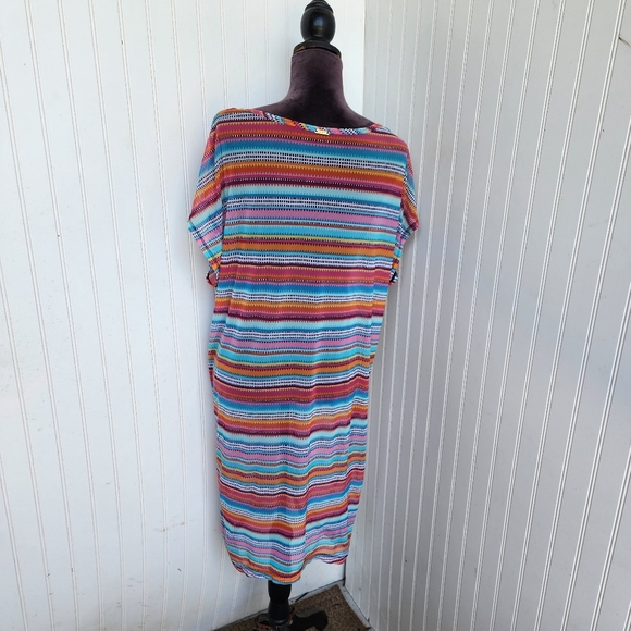 MSRP $78 Anne Cole Plus Mesh Cover-Up Women's Swimsuit Size L / XL F1 - Picture 7 of 12